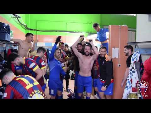 Senior B Vandalia - vestuarios tras la victoria