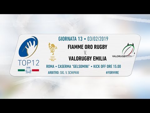 TOP12 2018/19, Giornata 13 - Fiamme Oro Rugby v Valorugby Emilia