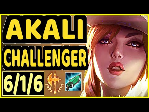 XIOH (AKALI) vs CASSIOPEIA- 6/1/6 KDA MID CHALLENGER GAMEPLAY - EUW