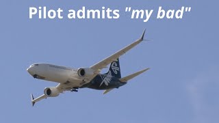 Air New Zealand 737 crashes on landing at NZTO -- pilot says my bad