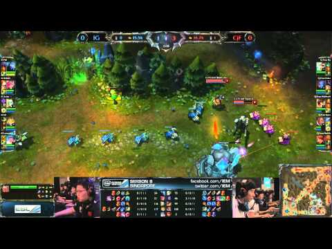 Invictus Gaming vs CJ Entus Frost Game 1 | Grand Finals IEM Singapore 2013 | IG vs CJF G1