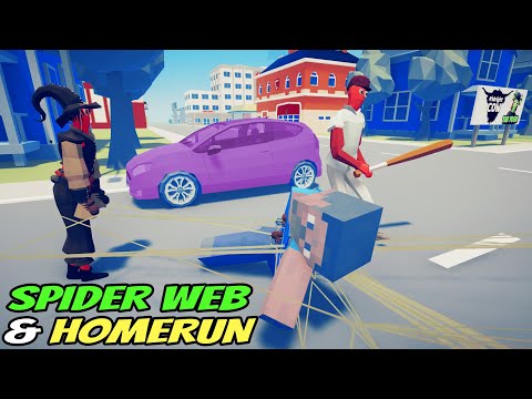 🕸️Trap & Homerun! Spider Mage & Homerun Hitter - Totally Accurate Battle Simulator TABS Mod