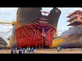 The Crazy Process of Repairing Billion $ Ships in Massive Dockyard