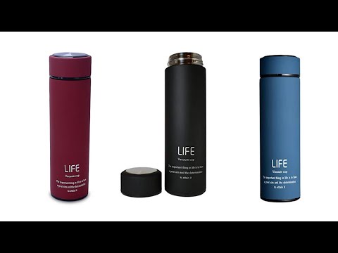 Double wall vacuum insulated stainless steel life flask trav...