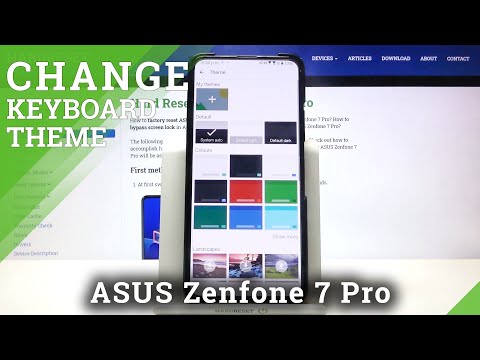 How to Set Up Different Keyboard Theme in ASUS Zenfone 7 Pro – Keyboard Settings