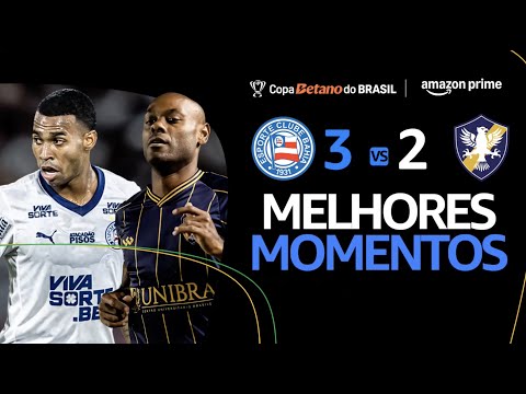 Gols e lances de Bahia x Retrô