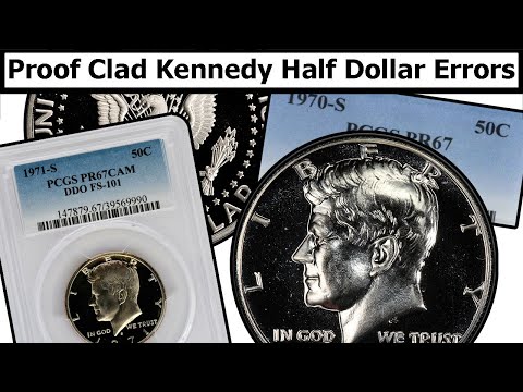 Proof Clad Kennedy Half Dollar Errors & Varieties Complete Guide - Values & Clear Explanation