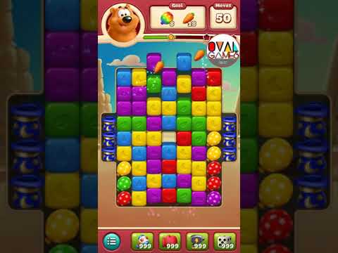 Toon Blast Level 67 Boosters Play - Oval Games - Puzzle Don Taiga