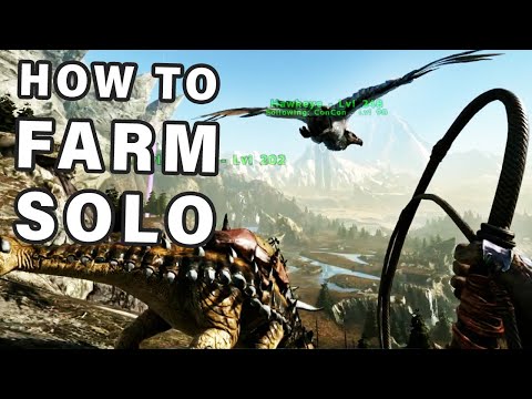 Ark Tip: How to Solo Farm with Dinos ► Ark Survival Evolved