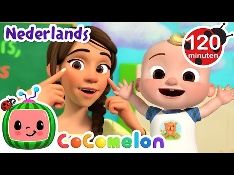 Hoofd schouders knie en teen | CoComelon Nederlands - Kinderliedjes