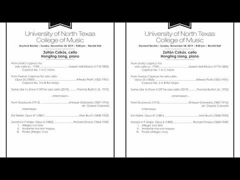 Granados - Intermezzo from Goyescas for Cello and Piano