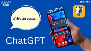 Samsung Galaxyデバイス向けChatGPT | AiCogni（S23 Ultra、Tab S8、Z Fold4など）