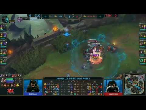 CLG Vs TSM Game 1 HIGHLIGHTS NA LCS W3D2 2017 Spring Split