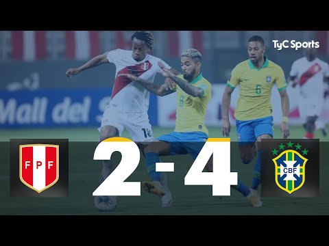 Perú 2 vs. 4 Brasil | Eliminatorias a Qatar 2022 - Fecha 2