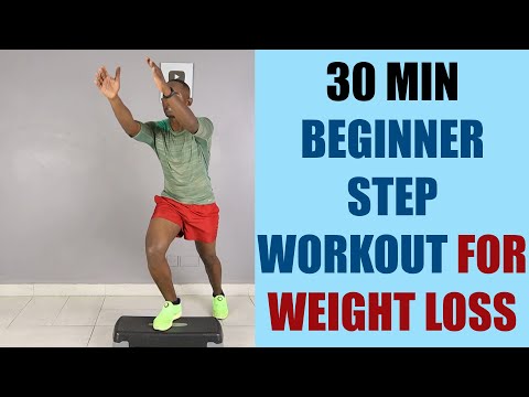 30 Minute Beginner Step Workout for Weight Loss 🔥Fat Burner Step Aerobics🔥