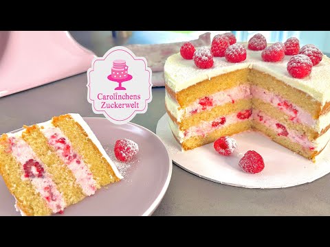 So schmeckt der Sommer❤️Himbeer-Quark-Sahne-Torte mit ganz viel Liebe ❤️