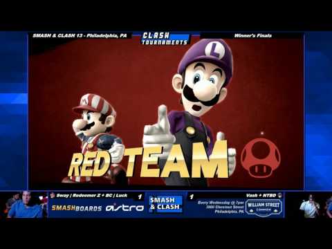 S&C 13 - Redeemer Z + Luck vs Vash + NTBD - SSB4 Winners Finals - Smash Wii U