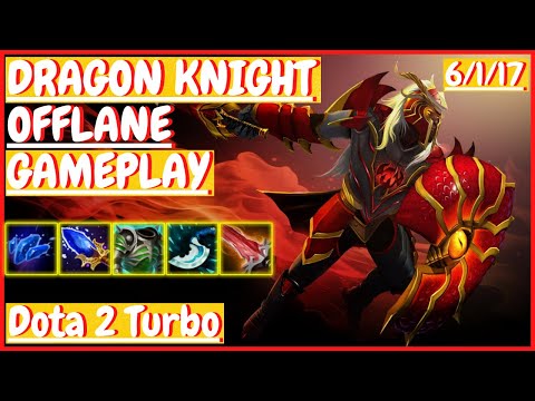 Dragon Knight 6/1/17 [OFFLANE] [Gameplay DOTA 2 Turbo] 7.32