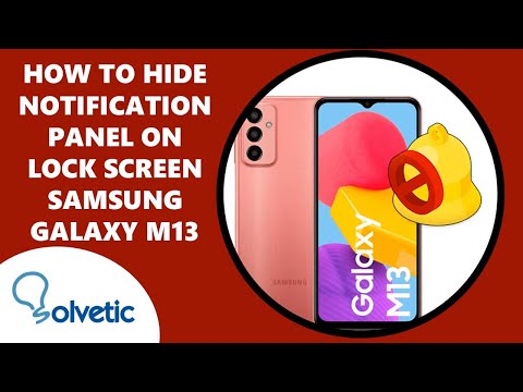 ❌👁‍🗨 How to Hide Notification Panel on Lock Screen Samsung Galaxy M13