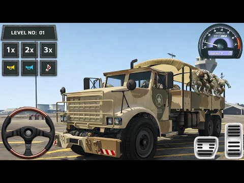 US Army Truck Games 2026 | Heavy Military Cargo Truck Gameplay | Android Simulation