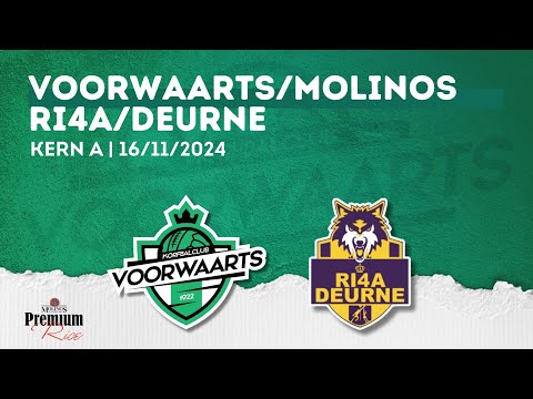 Bouncewear Topleague Korfbal: Voorwaarts/Molinos A - Ri4a/Deurne A
