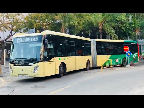 Avanza Bus 5653 At Torremolinos On M125  On M120 From Torremolinos To Fuengirola