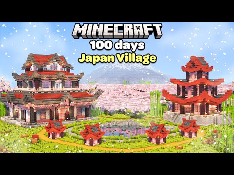 I Built a Japanese Cherry Blossom Village in Minecraft Makeover
