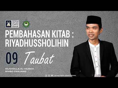 LIVE | KAJIAN RIYADHUSSHOLIHIN 09 -TAUBAT | Musholla Al-Hijrah, Rimbo Panjang
