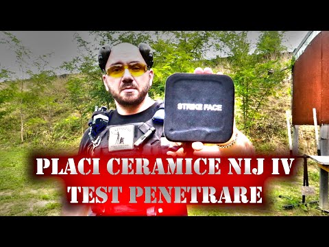 PLACI CERAMICE ANTIGLONT NIJ IV - TEST CU 9mm SI .30-06 / WWW.ICBC-RO.COM / POLIGON EXPLOZIA