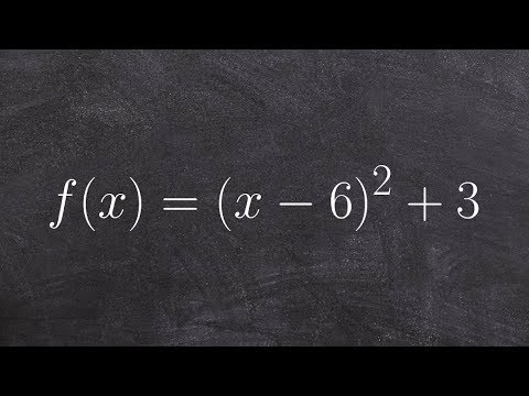 How to find the vertex of a parabola in vertex form