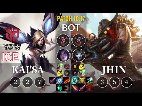 SB Ice Kai'Sa vs Jhin Bot - KR Patch 10.17