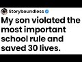 My son violated the most important school rule and saved thirty lives. DEFAULT Thumbnail