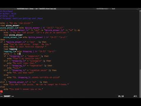 Shell Scripting 101 Validating User Input