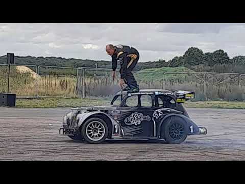 Ford day at santapod Terry Grant stunt driver drifting 29.8.21