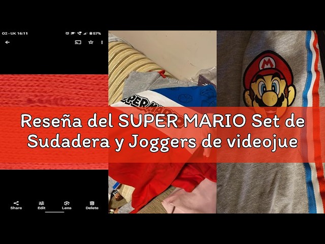 Vídeo relacionado con SUPER MARIO Set de Sudadera y Joggers de Videojuego para Niños Conjunto de Dos Piezas para Infantiles Multicolor 5-6 años