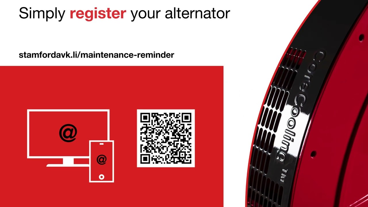 Introducing the STAMFORD | AvK Alternator Maintenance Reminder