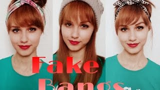 How to: Fake Bangs without cutting/adding any hair | Stella