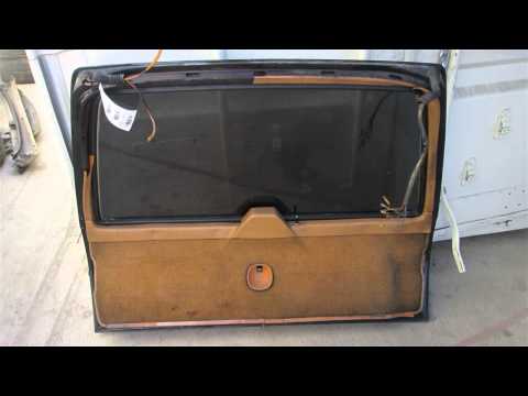 1981 Mercedes 300TD Deck / Trunk Lid BLK NIQ MIONER DAMAGE - mbiparts.com Used OEM Mercedes P... OEM