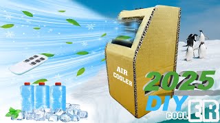 How to make air cooler from cardboard - DIY at home / homemade cooling device