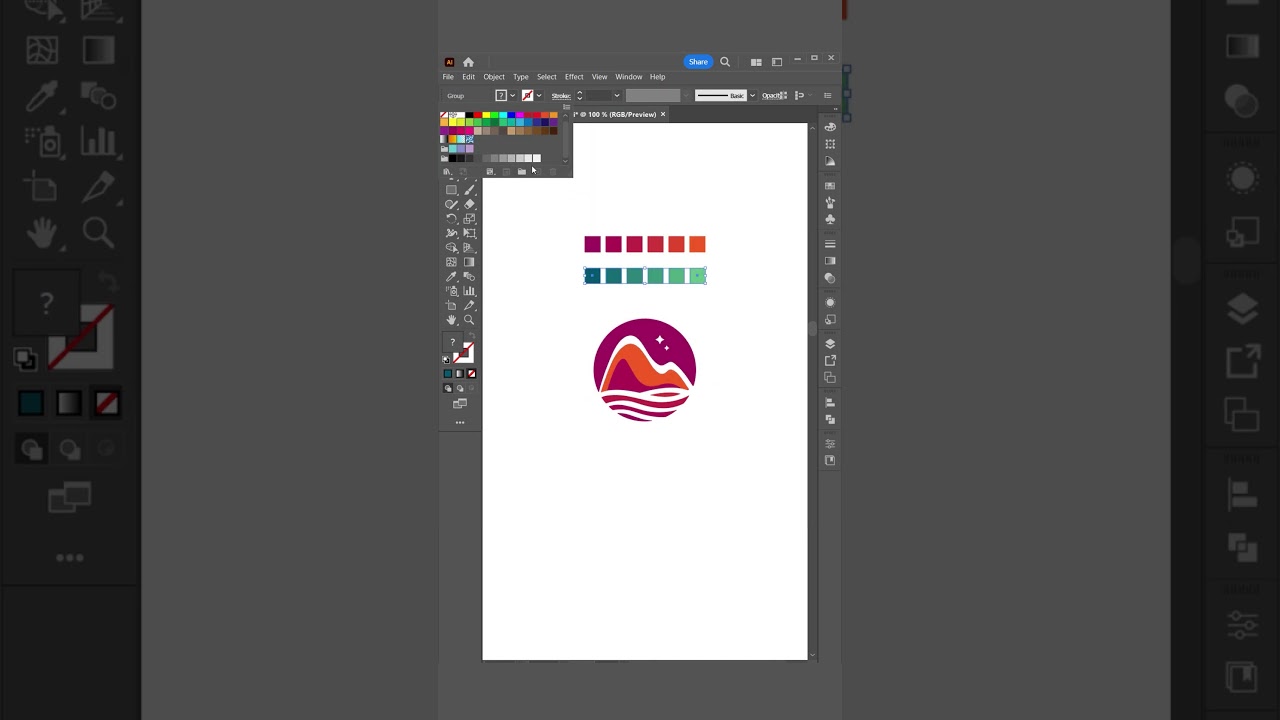 Batch Color Change in Just 5 Seconds with Recolor Artwork -  Illustrator Tutorial  #illustrator