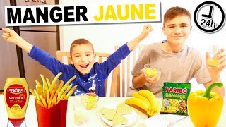 ON MANGE QUE LA NOURRITURE JAUNE PENDANT 24H CHALLENGE