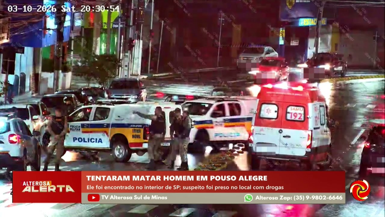 Duas pessoas são presas suspeitas de tentativa de homicídio em Pouso Alegre
