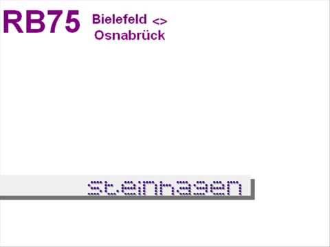 Ansagen der NordWestBahn-Linie RB75