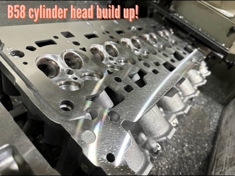 A90 Supra B58 cylinder head build up!