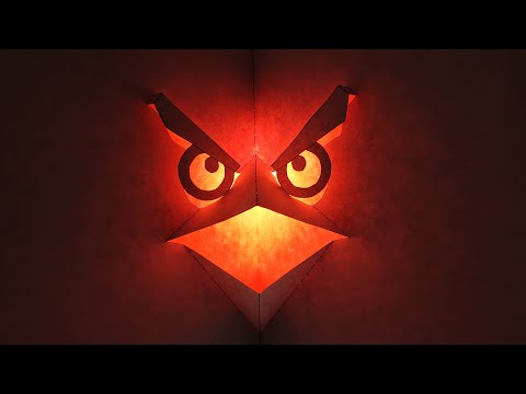 Angry bird pop up card