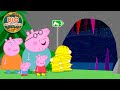 Peppa Pig Explores The Spooky CAVES Adventures Peppa George Rock Hunting Cartoon 49 Mins