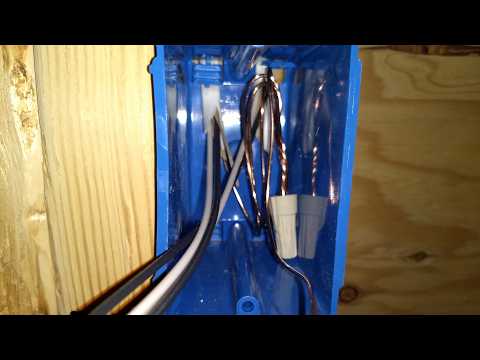 Splicing ground wires using standard wire nut.