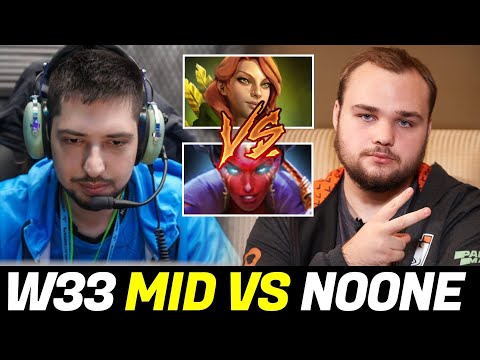 W33 mid vs NOONE — Signature Windranger vs Full Magic QOP