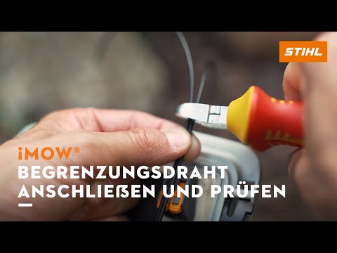 iMOW® Mähroboter: Begrenzungsdraht anschließen und prüfen (5/8)