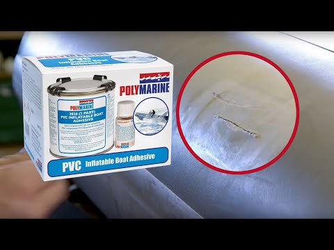 Polymarine's How to Repair Inflatable boat with PVC Adhesive and patch